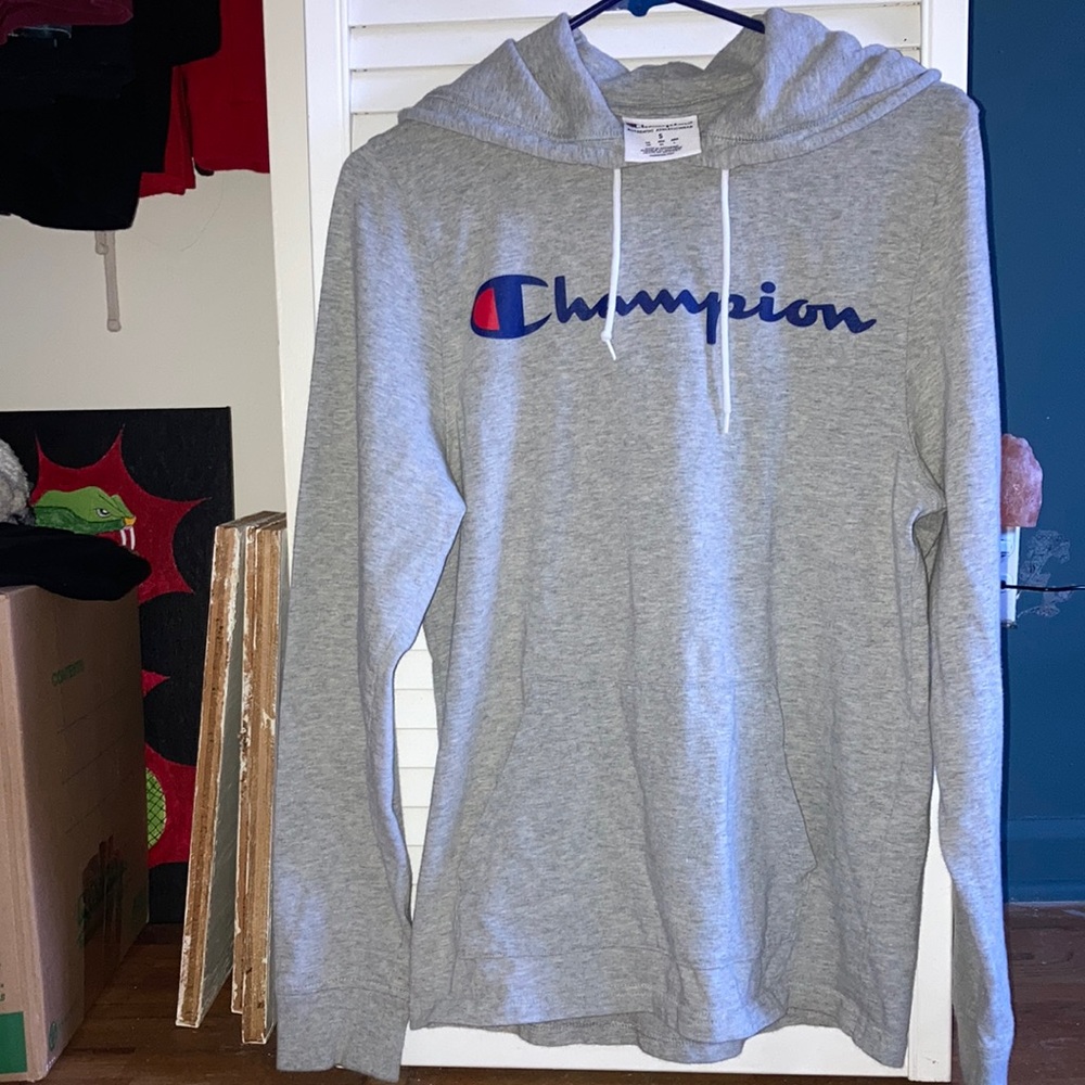 light grey (S) Champion athletic-wear sweatshirt